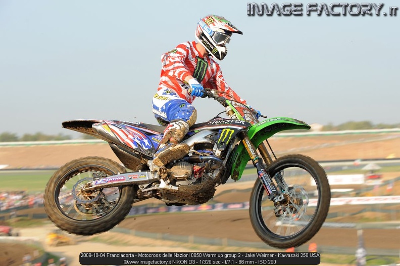 2009-10-04 Franciacorta - Motocross delle Nazioni 0650 Warm up group 2 - Jake Weimer - Kawasaki 250 USA.jpg